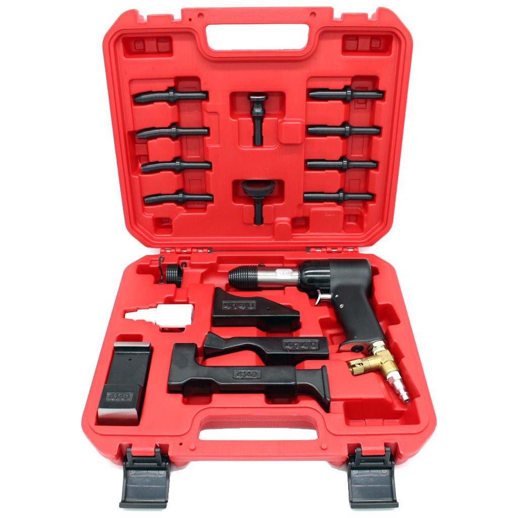 Tower DL-4X-KIT - 4X Rivet Gun Kit with Bucking Bars and Rivet Sets